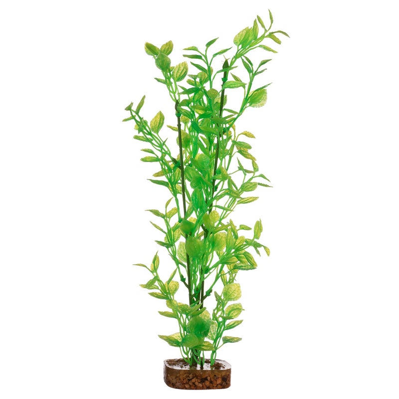 GloFish ديكور حوض السمك جلوفيش، أخضر وأصفر كبير، متلألئ تحت ضوء LED الأزرق - Image 1